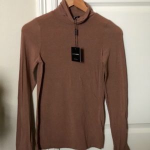 JLux Label Brown Turtleneck Top Size M